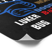 4th誕生日パーティーシャルボードサイン男の子 ポスター (角)