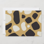 4th誕生日パーティー動物園ジャングル動物の少年の写真 招待状 (裏面)