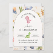 4th誕生日招待状 招待状 (正面)
