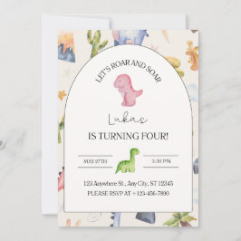 4th誕生日招待状 招待状