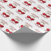 4th Anniversary Card, Fruit Anniversary Ornament ラッピングペーパー (角)