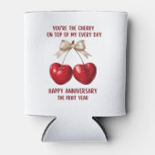 4th Anniversary Card, Fruit Anniversary Ornament 缶クーラー (正面)