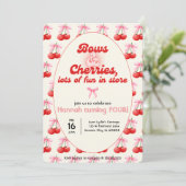 4th Birthdayコケットさくらんぼがバブルレターを出す 招待状 (スタンド正面)