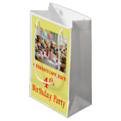 4th Birthdayパーティーテディベアーズパーティー スモールペーパーバッグ (正面アングル)