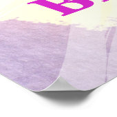 4th Birthday Balloonテーマ ポスター (角)