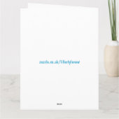 4th Birthday Card – ピンク/ブルーユニコーン カード (裏面)