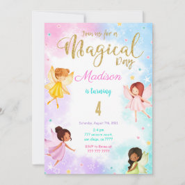 4th Birthday Fairyパーティー 招待状
