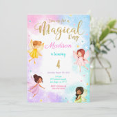 4th Birthday Fairyパーティー 招待状 (スタンド正面)