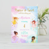 4th Birthday Fairy誕生日パーティー 招待状 (スタンド正面)
