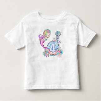 4th Birthday Mermaid トドラーTシャツ