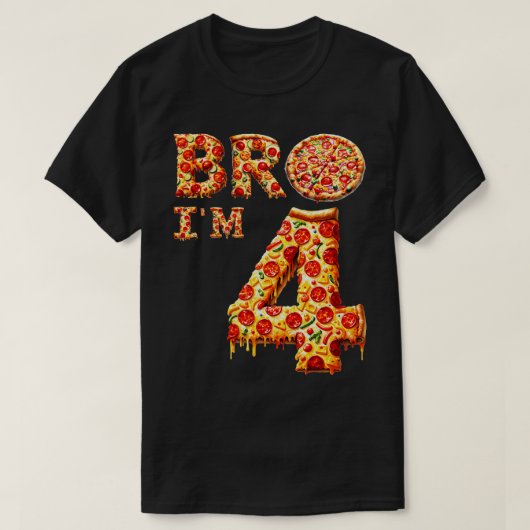 4Th Bro Im 4 Five Fifth Pizza Tシャツ (デザイン正面)
