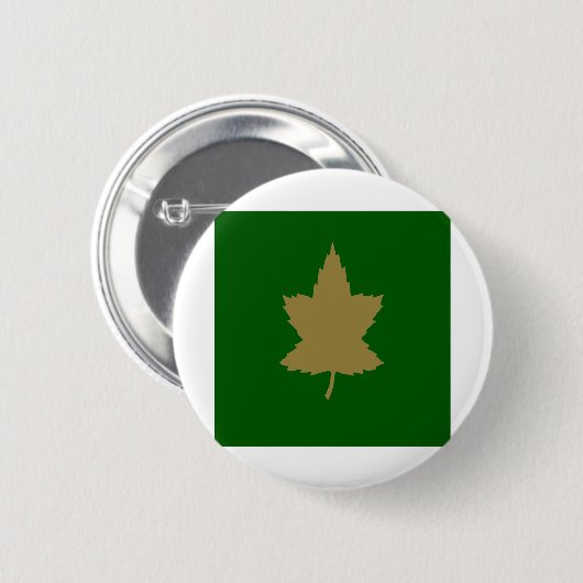 4th Canadian Armoured Division 缶バッジ (正面&裏面)