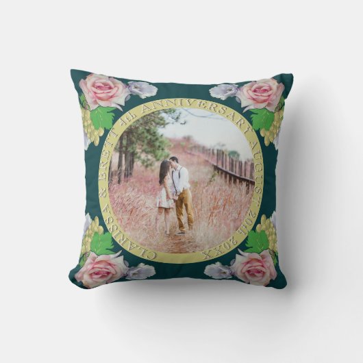 4th Fruit & Floral Wedding Anniversary  クッション (正面)