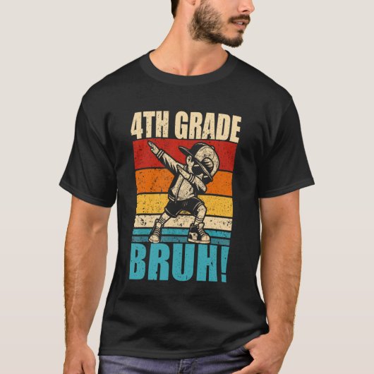 4th Grade Bruh Dabbing Boy Fourth Grade Squad Boy  Tシャツ (正面)