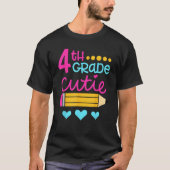 4th Grade Cutie First Day of School Back to School Tシャツ (正面)