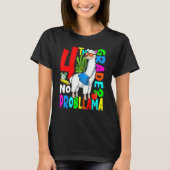 4th Grade No Prob Llama Back To School First Day Tシャツ (正面)