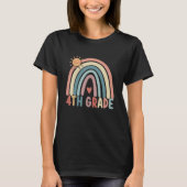 4th Grade Rainbow Team Fourth Grade Teacher Boho R Tシャツ (正面)