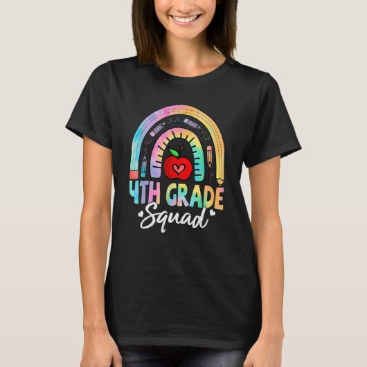 4th Grade Squad Back To School Fourth Grade Teache Tシャツ (正面)