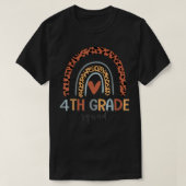 4th Grade Squad Boho Rainbow Back To School T-Shir Tシャツ (デザイン正面)