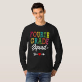4th Grade Squad Fourth Teacher Student Team Back T Tシャツ (正面フル)