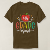4th Grade Squad Funny Back To School Teachers Stud Tシャツ (デザイン正面)