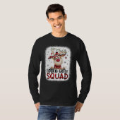 4th Grade Squad Plaid Reindeer Santa Hat Teacher C Tシャツ (正面フル)