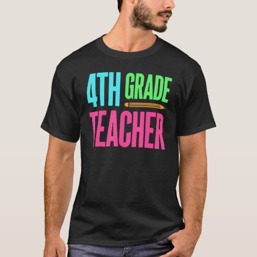 4th Grade Teacher Educator Job Education School Te Tシャツ (正面)