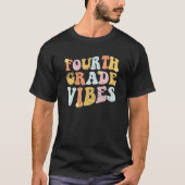 4th Grade Teachers Students  Hippie Fourth Grade V Tシャツ (正面)