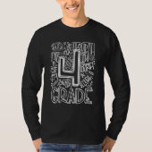 4th Grade Typography Team Fourth Grade Back To Sch Tシャツ (正面)