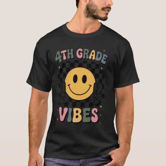 4th Grade Vibes Fourth Gradeeam Back to Schooleach Tシャツ (正面)