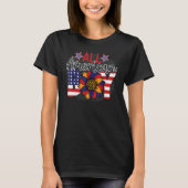 4th Independence Us Flag Day July4 2022 Patriotic  Tシャツ (正面)