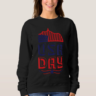 4th july apparel USA american flag 4th of july for スウェットシャツ