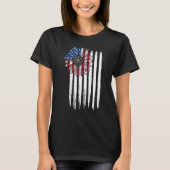 4th july apparel USA american flag 4th of july for Tシャツ (正面)