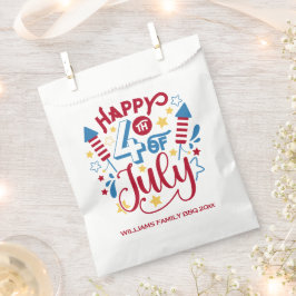 4th July BBQ パーソナライズ フェイバーバッグ