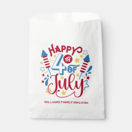 4th July BBQ パーソナライズ フェイバーバッグ