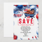  4th July   Independence Day Golfer party   招待状 (正面/裏面)