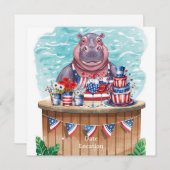 4th July Pool Party with Hippo in Bikini  セーブザデート (正面/裏面)