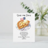  4th July Save the Date  Independence Day party   ポストカード (スタンド正面)