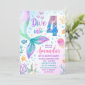 4th mermaid invitation、4つのmermaid invにダイビング 招待状 (スタンド正面)