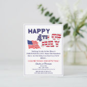 4th of 7月エステート実在不動産仲介業者ホリディハガキ シーズンポストカード (スタンド正面)