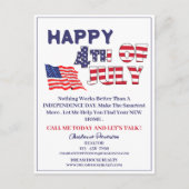 4th of 7月エステート実在不動産仲介業者ホリディハガキ シーズンポストカード (正面)