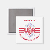 4th of July フライハイ マグネット (正面/裏面)