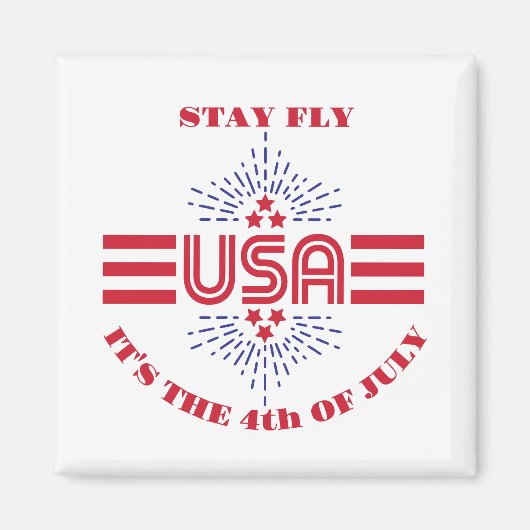 4th of July フライハイ マグネット (正面)