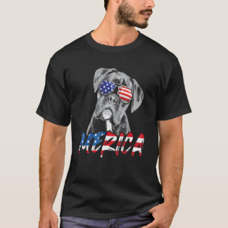 4th Of July ボクサー メリカ アメリカ国旗 愛国者 D Tシャツ