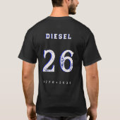 4th Of July 家族写真 Born To Ride 青カスタム Tシャツ (裏面)