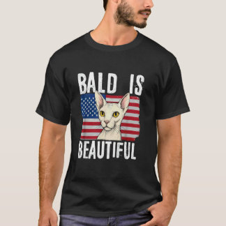 4th of July 独立記念日 はげ美人 Tシャツ