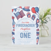 4th of July 誕生日パーティー招待状 招待状 (スタンド正面)