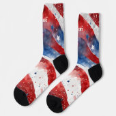 4th of July 赤と青の靴下 ソックス (左)