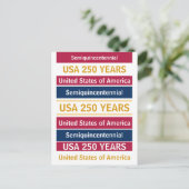 4th of July 2026 USA 250 Years Semiquincentennial  ポストカード (スタンド正面)