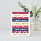 4th of July 2026 USA 250 Years Semiquincentennial  出欠カード (スタンド正面)